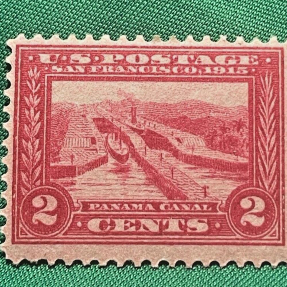 US 1915 2¢ Vintage Panama Canal Pan Pacific Expo MC
